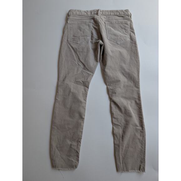 MOTHER Women's Straight Leg Jeans in Cream - Picture 6 of 15